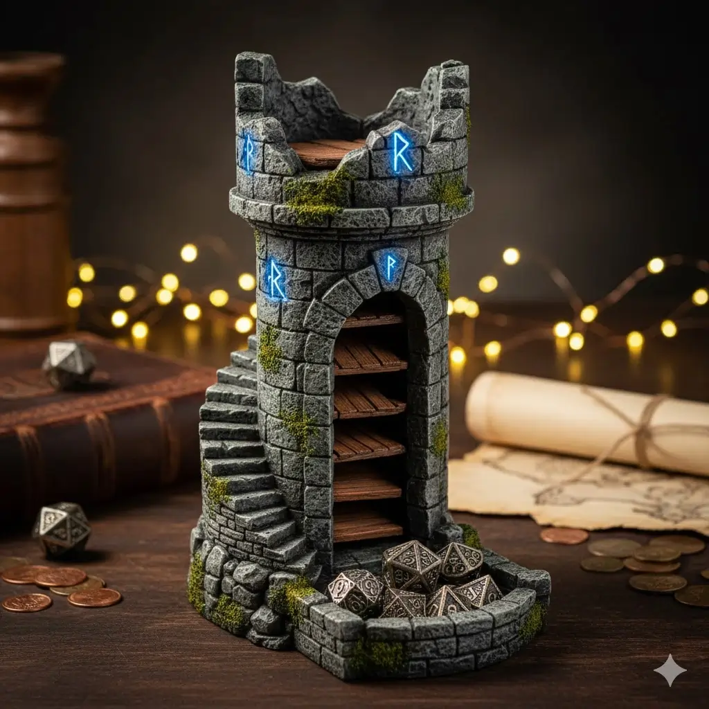 Crumbling Castle Tower details