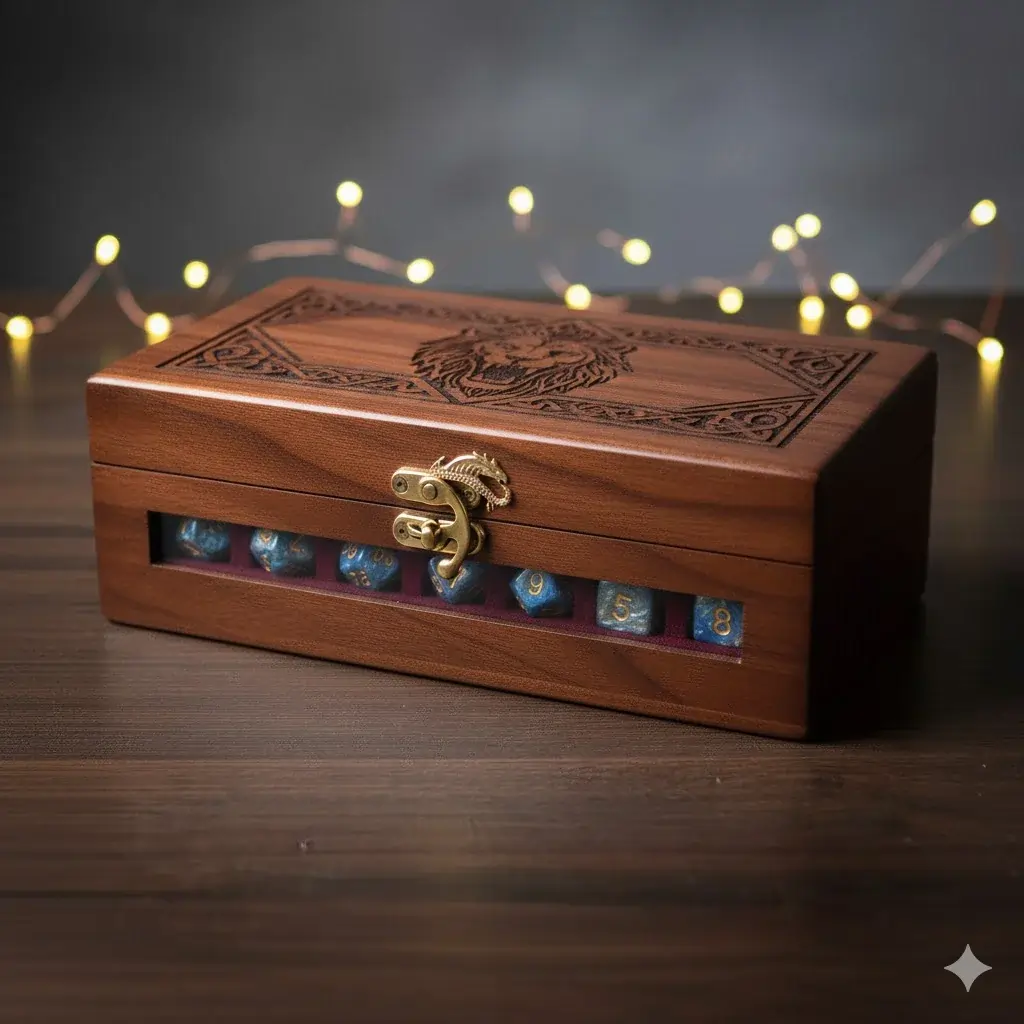 Lion Hearted Dice Box details
