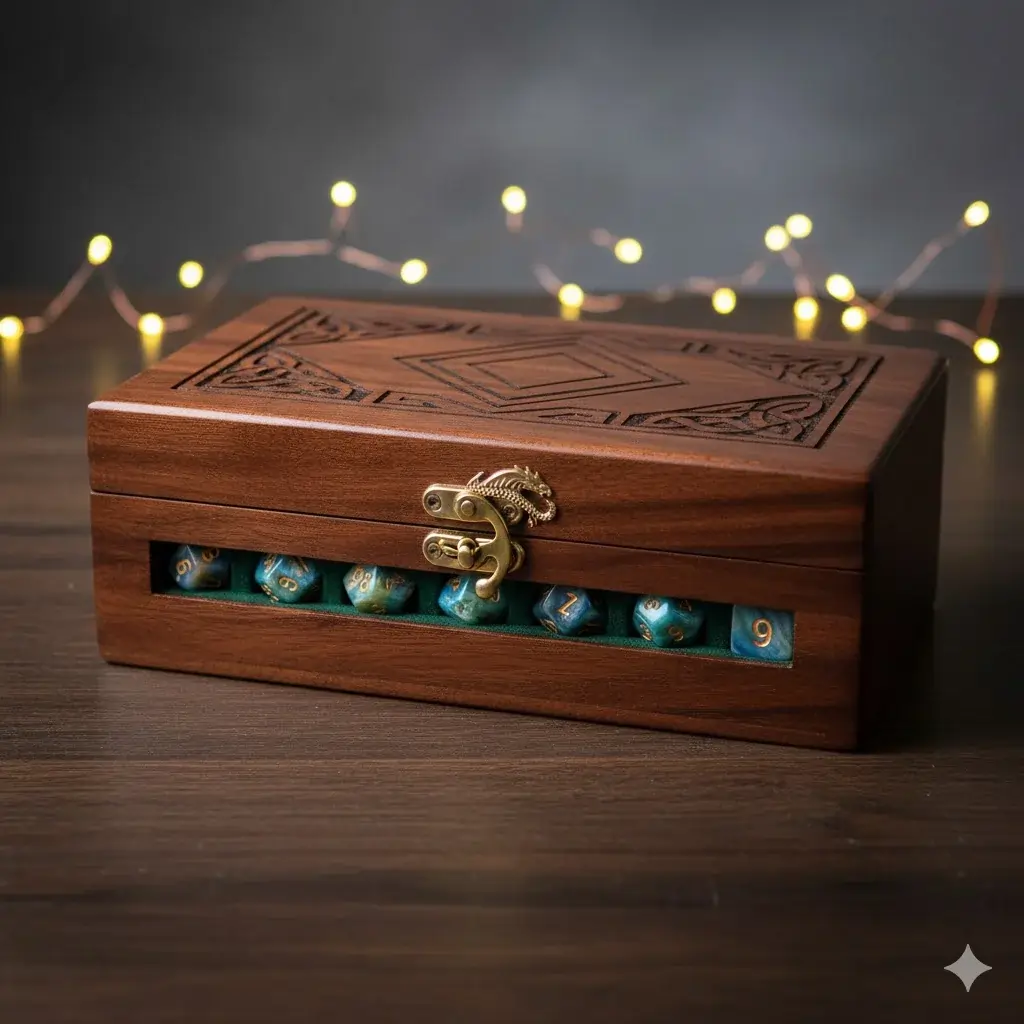 Celtic Knot Dice Box details
